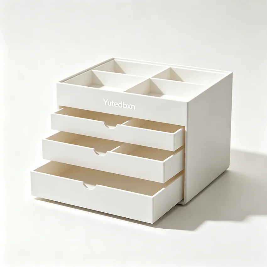 Yutedbxn Clean Matte White Multi-Layer Drawer Storage Box
